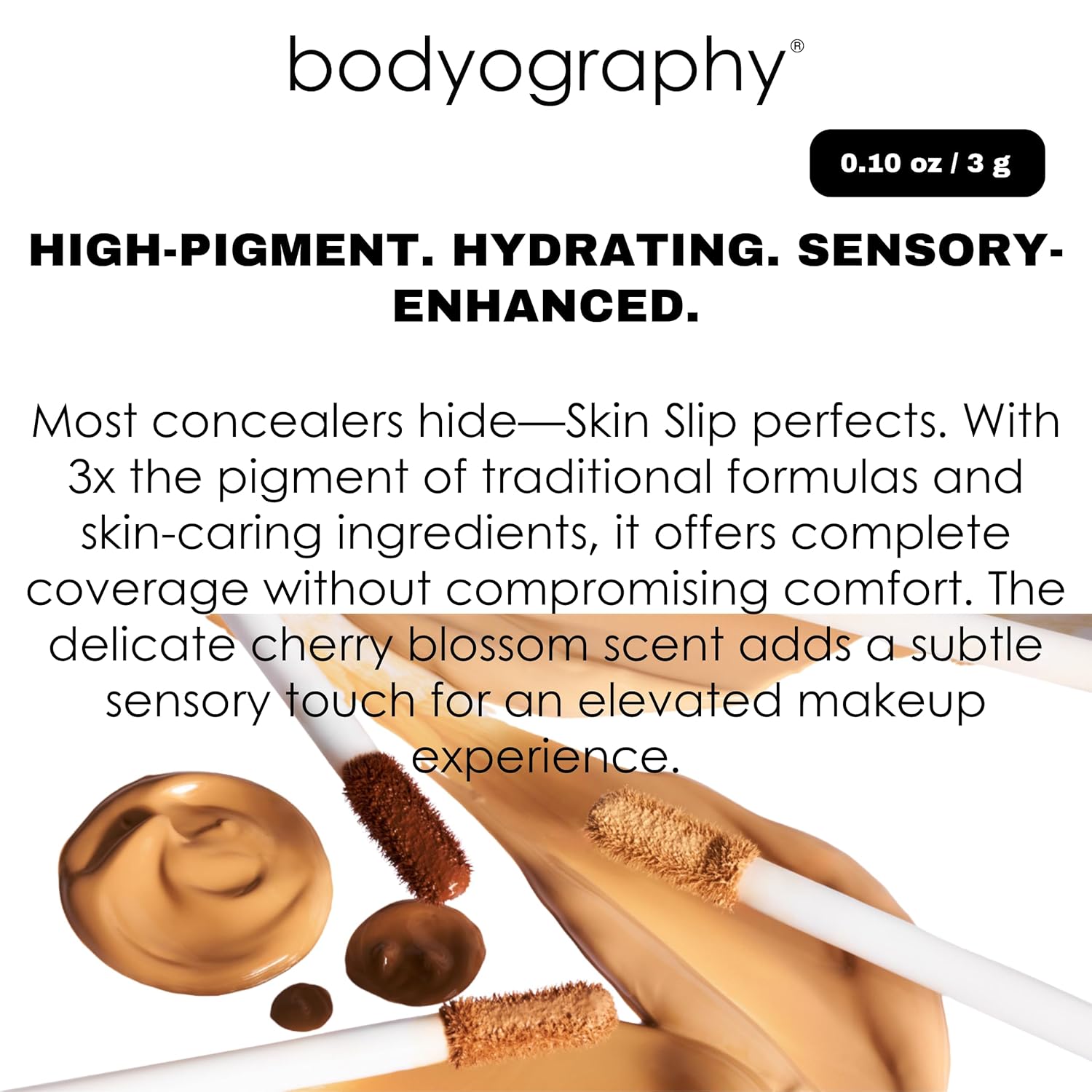 Bodyography Skin Slip Full-Coverage Liquid Concealer | Lightweight, Buildable Formula with 35% Pigment | Infused with Glycerin & Vitamin E for Hydration | Satin Finish, All-Day Wear - Image 8