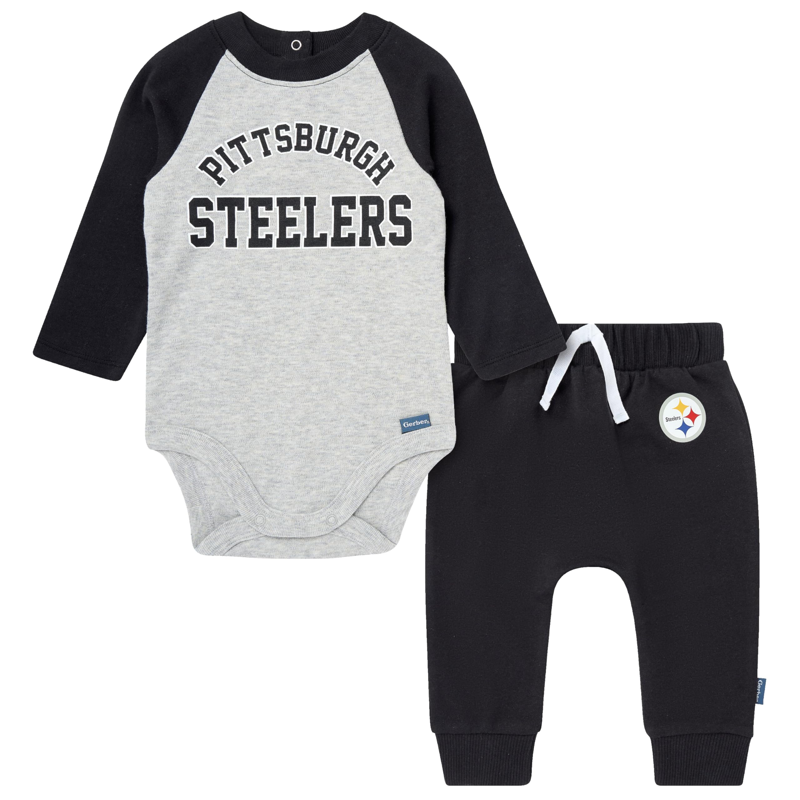 Gerber NFL unisex-baby Nfl Onesie Bodysuit and Jogger Set