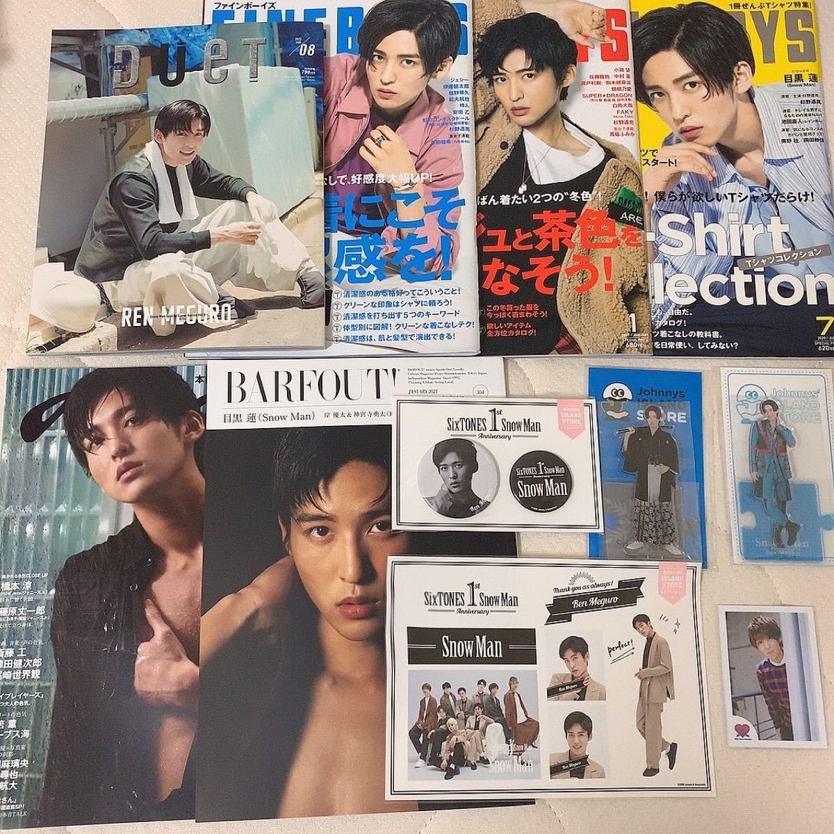 おまけ付き】SnowMan 目黒蓮 グッズセット｜タレントグッズ 