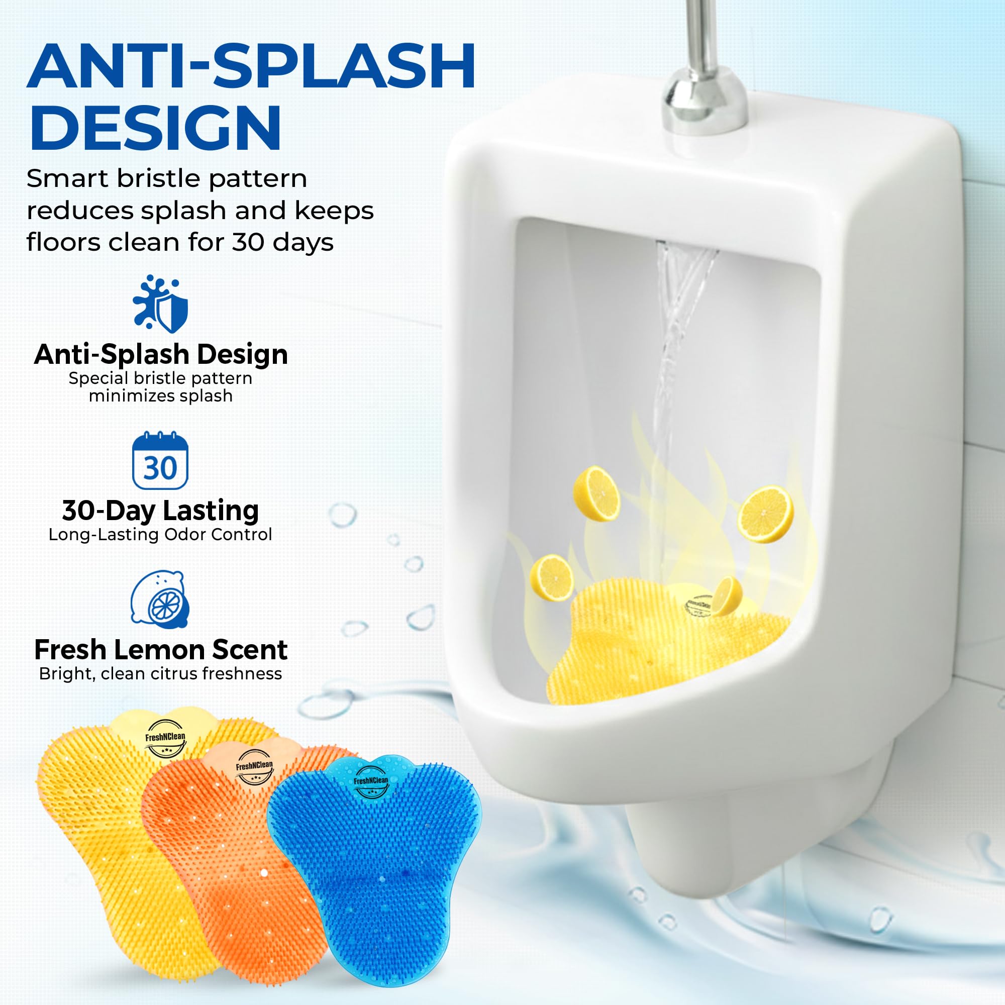 FreshNClean Desodorante para pantalla de urinario (paquete de 36)