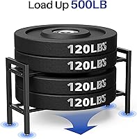 Vista 4 de Dumbbell Rack 2-Tier Adjustable Weight Rack For Home Gym Dumbbells Kettlebell (Rack Only)