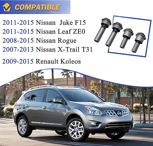 Miniatura 2 de Buje de travesaño del bastidor auxiliar delantero para Nissan Rogue 2008-2015, Nissan Juke Leaf ZE0 2011-2015, Nissan X-Trail T31 523-305 523-306