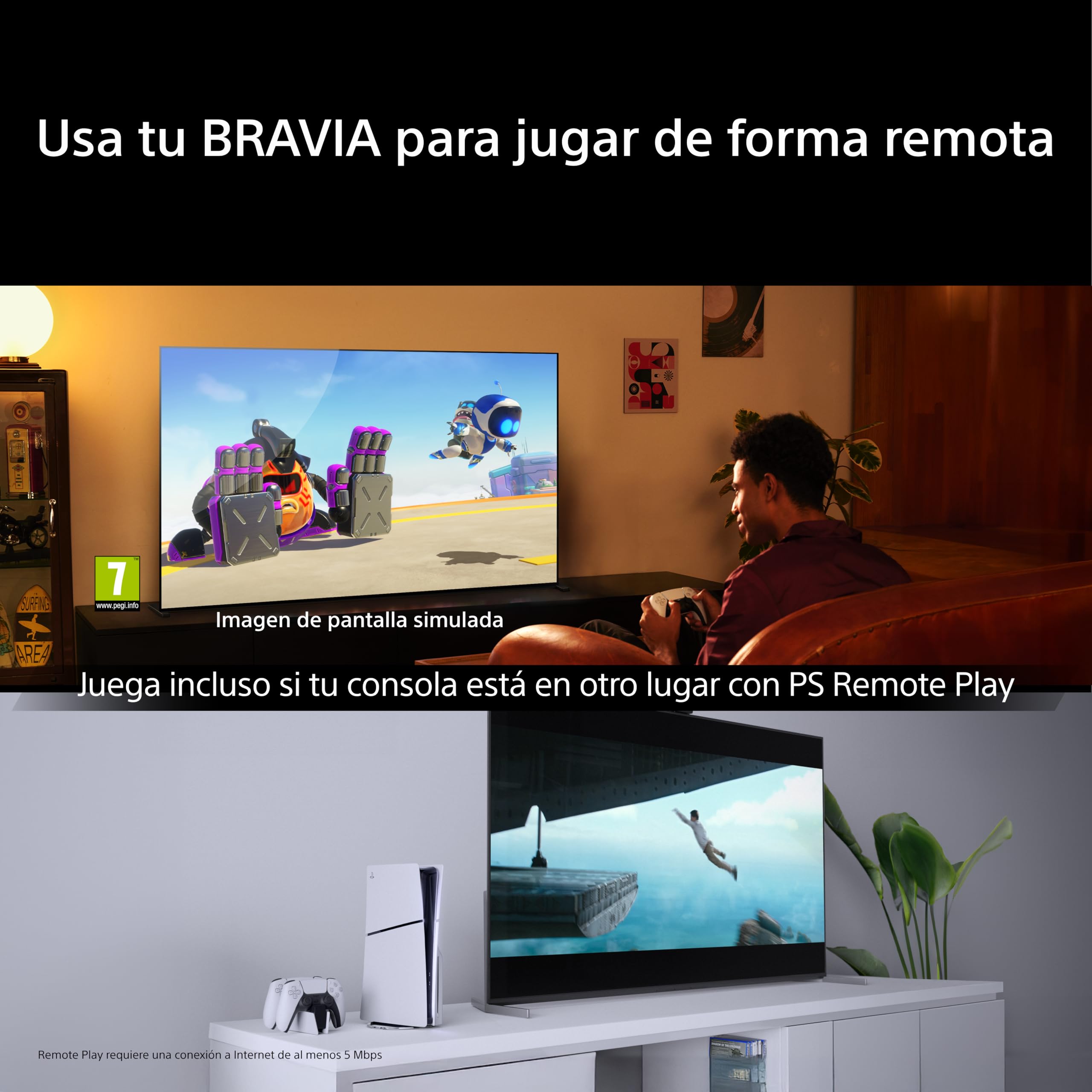 Sony BRAVIA 2 II 55 Pulgadas TV 4K Smart TV (Google TV), Procesador X1, Escalado 4K, Dolby Atmos y DTS:X, Compatible con PS5, 50S20M2, Modelo 2026