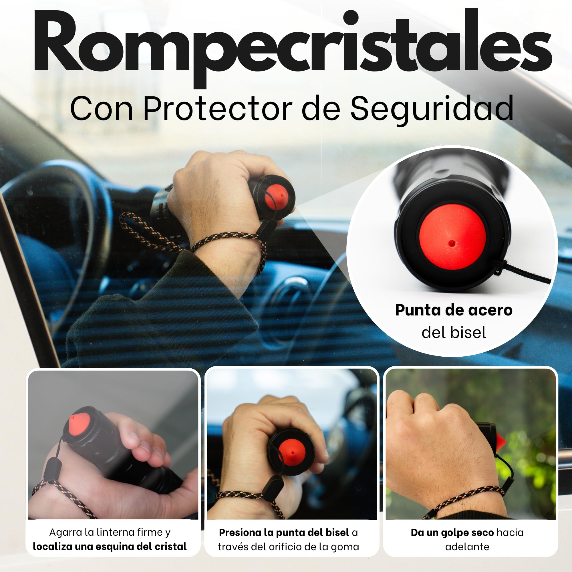 2 Piezas Linternas LED Alta Potencia, Linterna Policial Tactica Militar Recargable y a Pilas, Foco de Gran Alcance para Defensa Personal y Emergencias, Seguridad, Lanterna Recarregavel LED