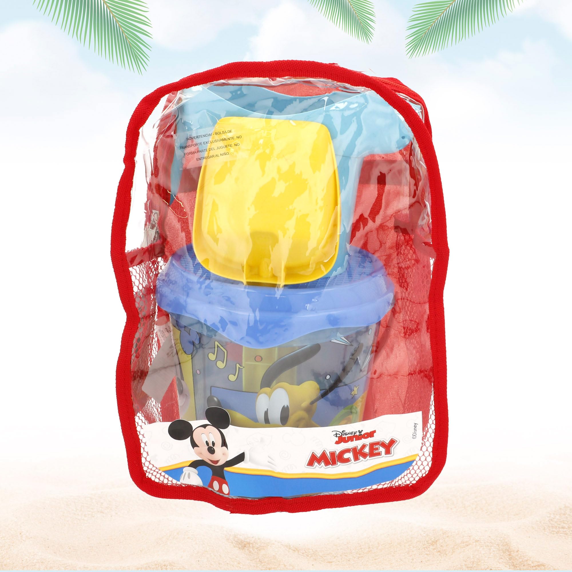 Disney - Set de Plage Jouets Sable Sable Seau Complet Pelle, râteau cèdage, arrosage, moules Jouets bébé 1 an Jouets Enfants 10 Mois Sac à Dos Mickey Disney - Set de Plage Jouets Sable Sable Seau Complet Pelle, râteau cèdage, arrosage, moules Jouets bébé 1 an Jouets Enfants 10 Mois Sac à Dos Mickey