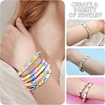 TBC Best Crafts 4000+ Perles d'argile pour la fabrication de bracelets, parfumé en bonbons, DIY Accessoires pour filles