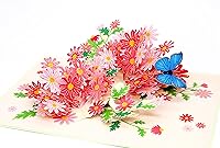 Vista 7 de PopLife Tarjeta desplegable 3D de margaritas coloridas con margaritas para el día de la madre, tarjeta de cumpleaños, aniversario, agradecimiento