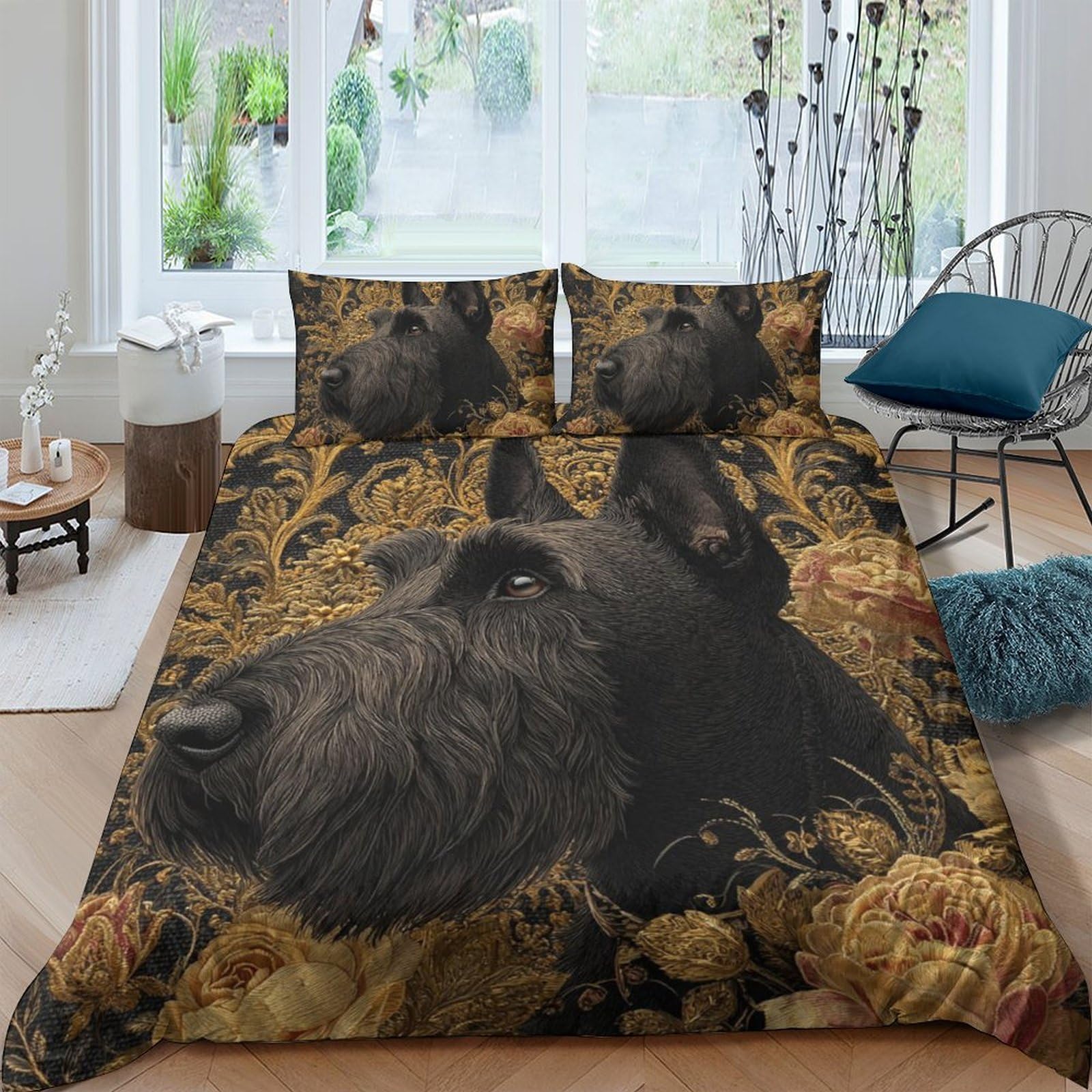 Housse de couette chien pour une chambre d'enfant cocooning et douce