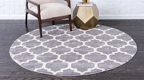 Vista 332 de Unique Loom Trellis Collection - Alfombra estilo marroquí de enrejado gris oscuro (8' 0 pies x 11' 0 pies)