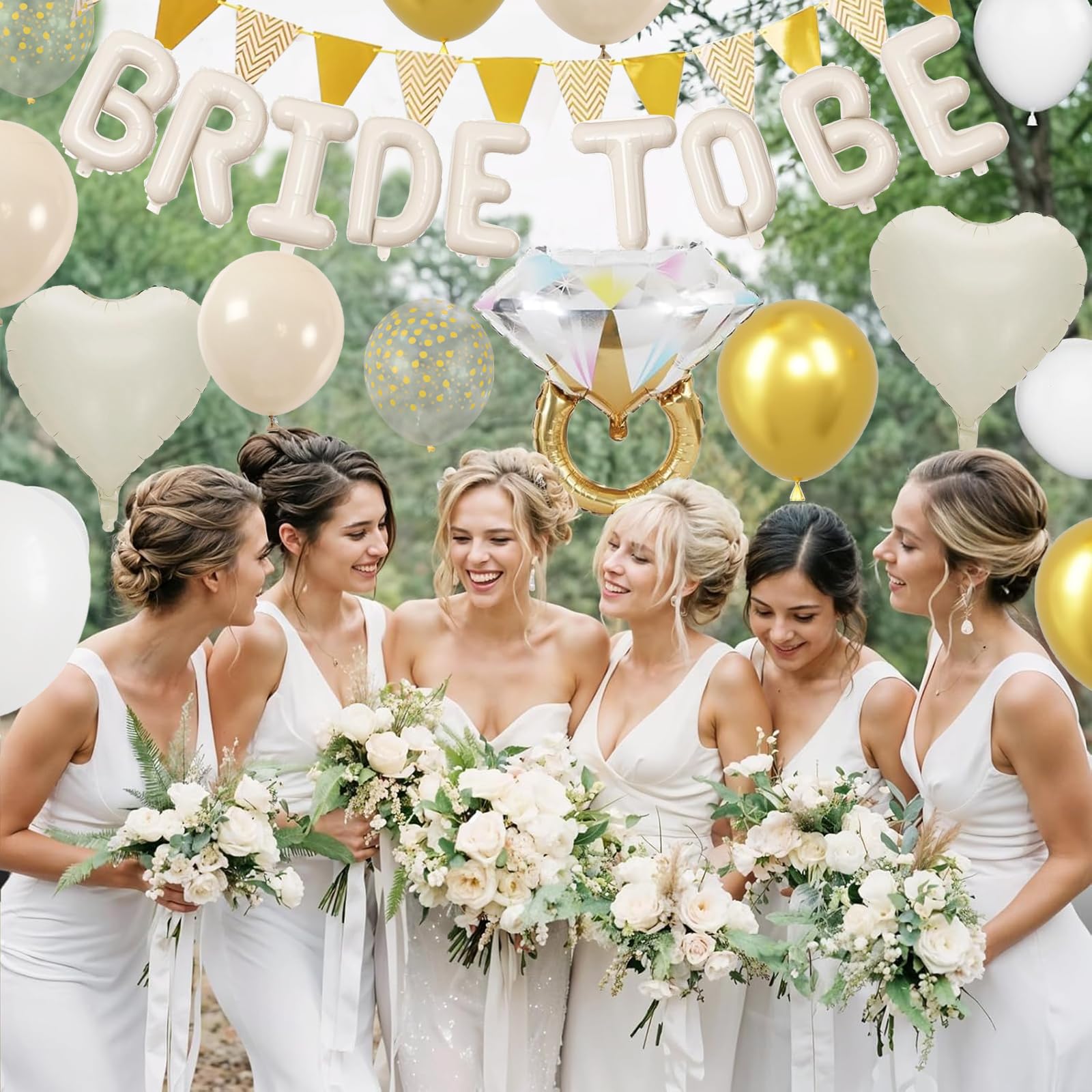 JGA Décoration XXL Pour Enterrement De Vie De Jeune Fille Pour Femme, Bride To Be Deko, Ballons JGA, Ballons JGA, Ballons Bride To Be Décoration Pour