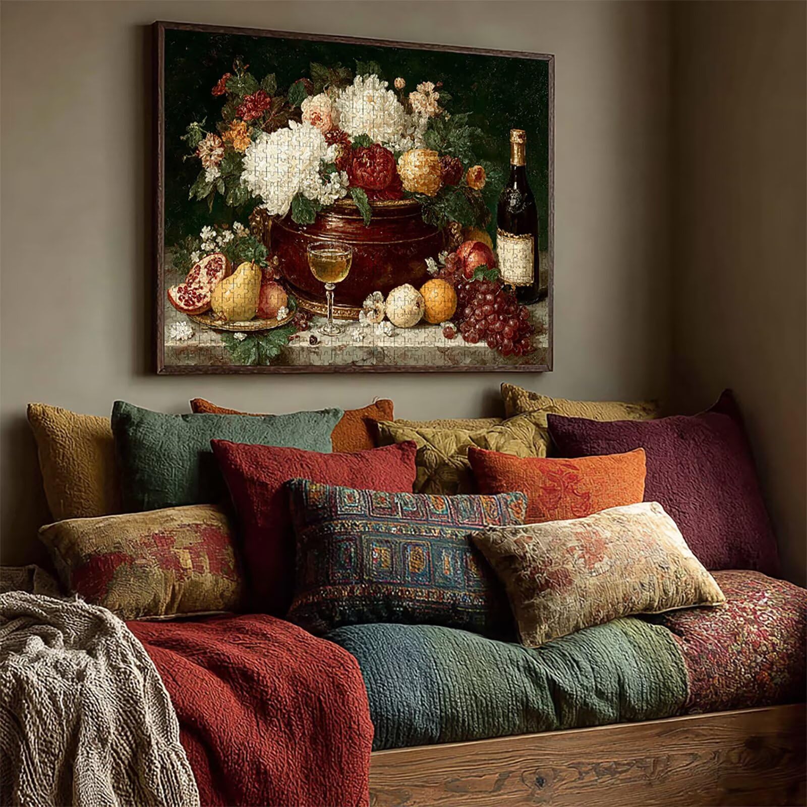 Frutta Puzzle 2000 Pezzi Adulti, Puzzle Legno con Scatola 99x70cm, DIY Giochi Divertenti per Familiar, Idea Regalo Uomo e Donna, Squisita confezione Regalo, Estate Decorazioni Casa, (Flower) I-4674