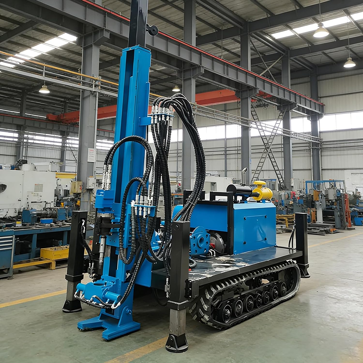 Professional Core Drill Rig Hydraulic Crawler Core Drilling Rig for Water Well Drilling Hard Rock Coring Geotechnical Analysis with High Torque Capacity & Automatic Feed Control