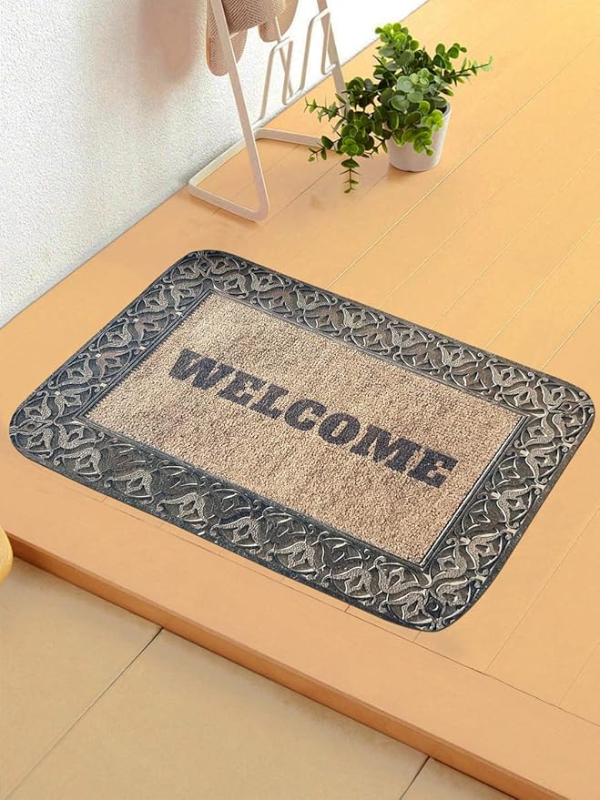 Status 3D Printed Digital Home/Living/Lobby/Bathroom/Office Entrance Door Floor Mat with Anti Slip Backing (15 x 23 inch) (Multi Print-Pack of 1)