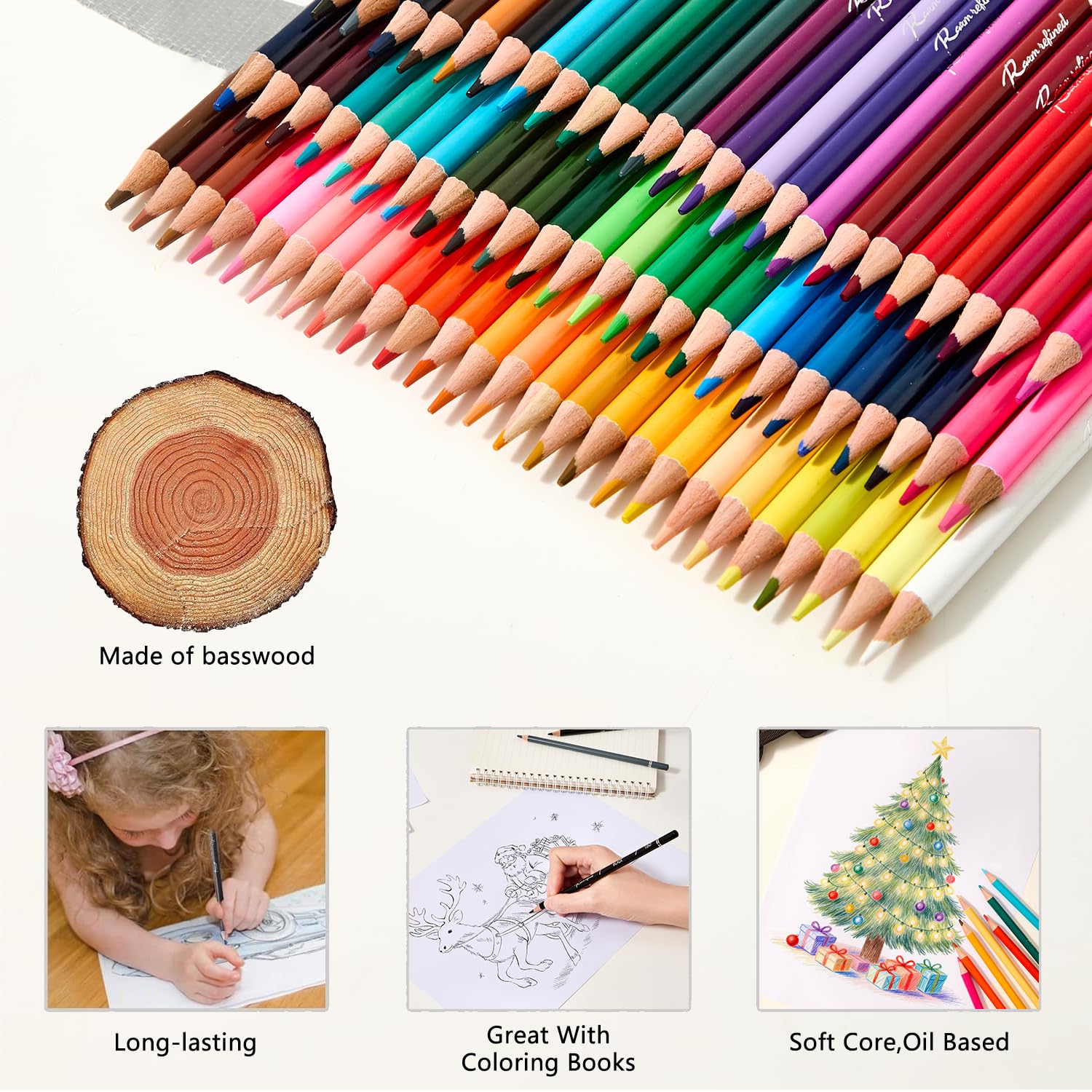 Buntstifte-Set für Erwachsene, 72 Farben, weiche Künstler-Serie mit lebendigen Farben, Zeichenstifte, Kunststifte, professionelle Farbstifte auf Ölbasis, Geschenkbox