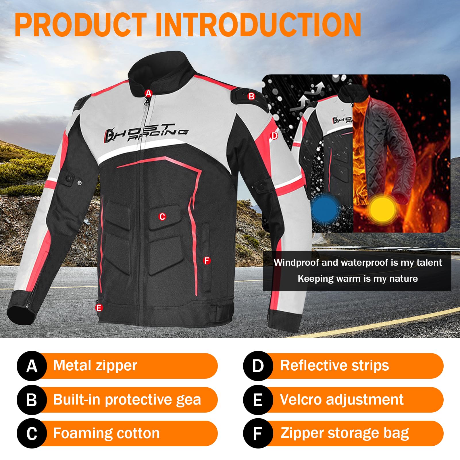 Chaqueta De Motocicleta Impermeables CE Motocicleta Chaquetas A Prueba De Viento Equipo De Protección De Cuerpo Completo Blindado Otoño Verano Invierno Para Hombres