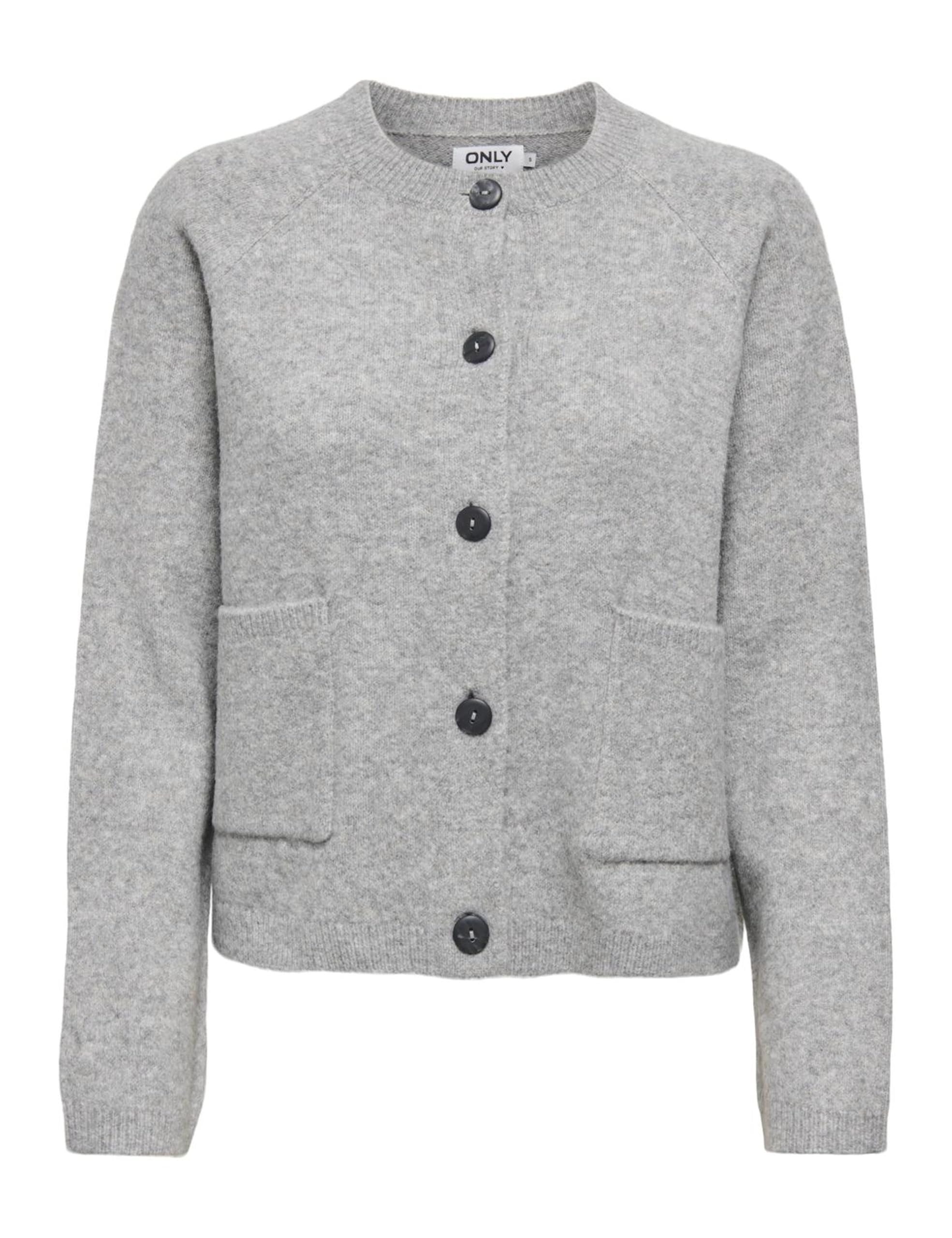 ONLY Onlpiemonte KNT Noos L/S Cardigan, Light Grey Mix, L