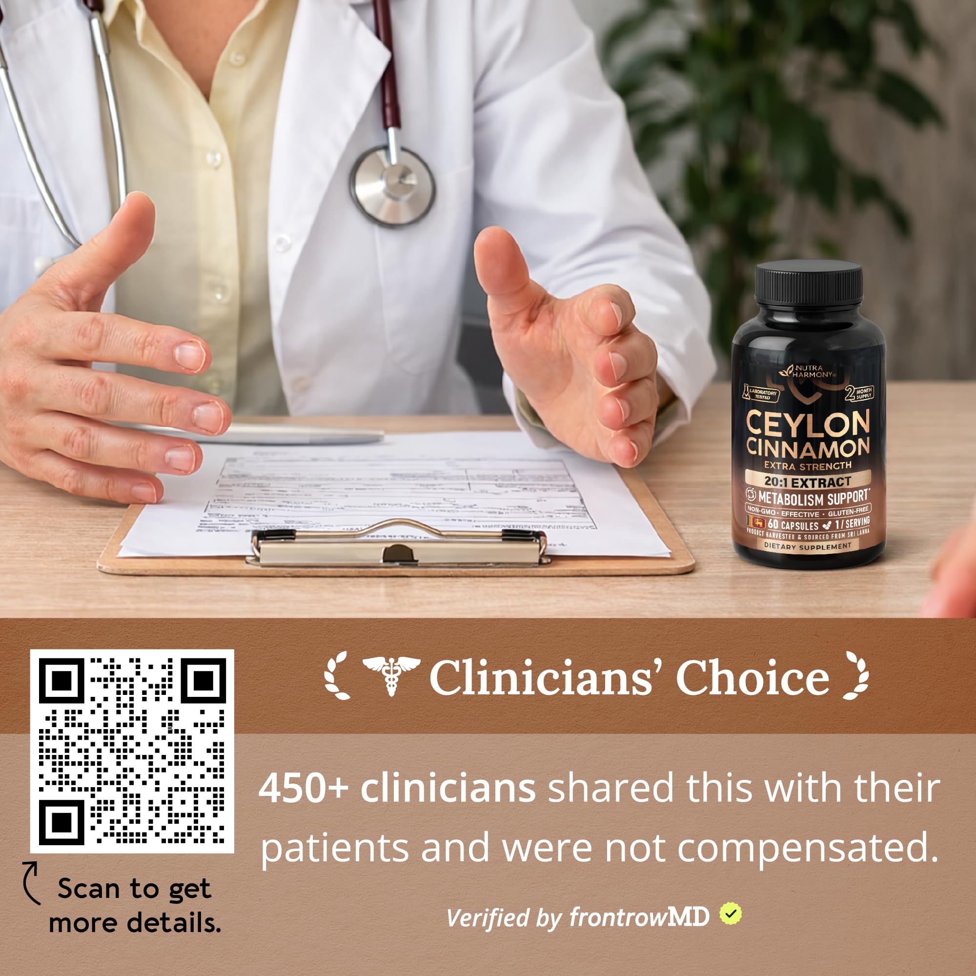 Ceylon Cinnamon Capsules - Energy Heart & Metabolism Support - 60 Capsules — Amazon image 5