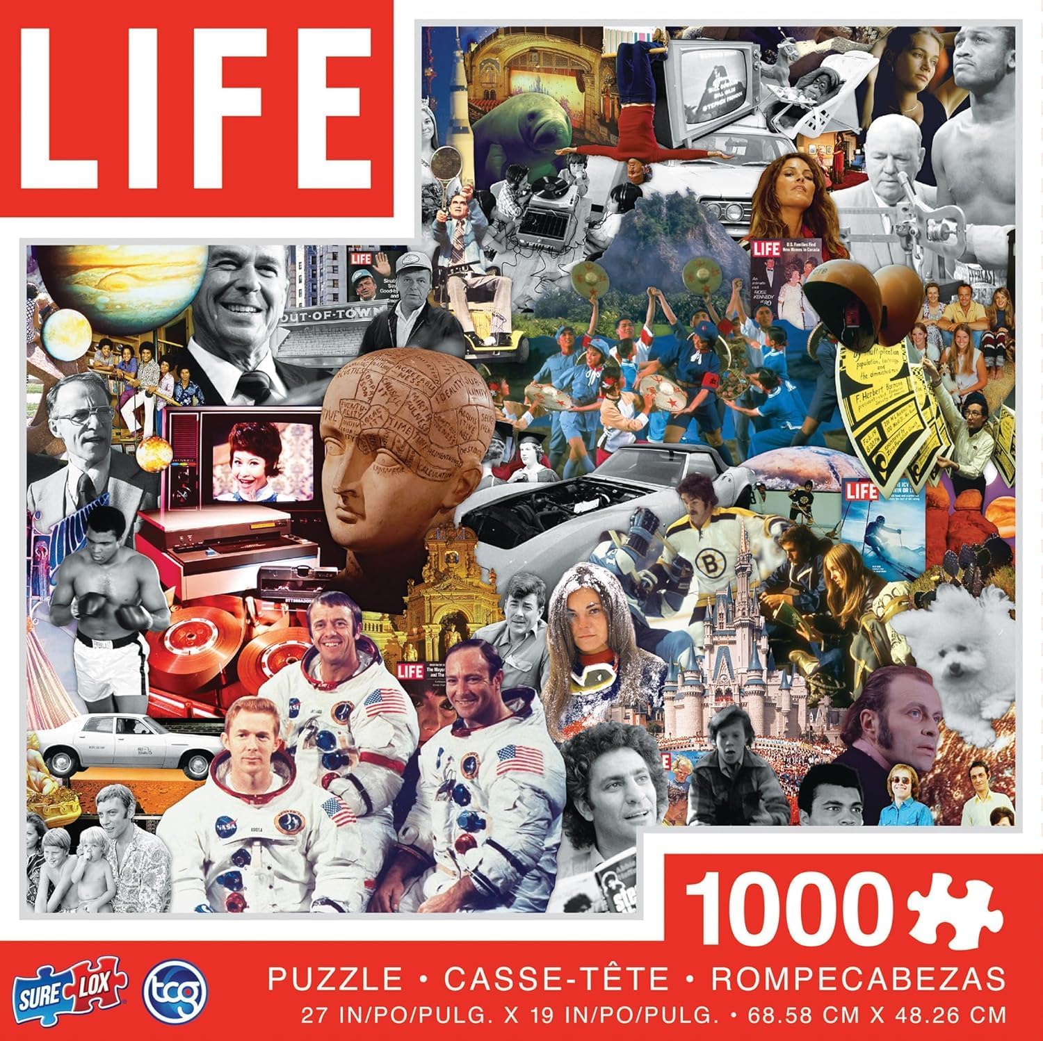 Life Brand - 1000 Piece Jigsaw Puzzle - 1970's. Great Gift for Mom, Dad, Teens, Men and Women