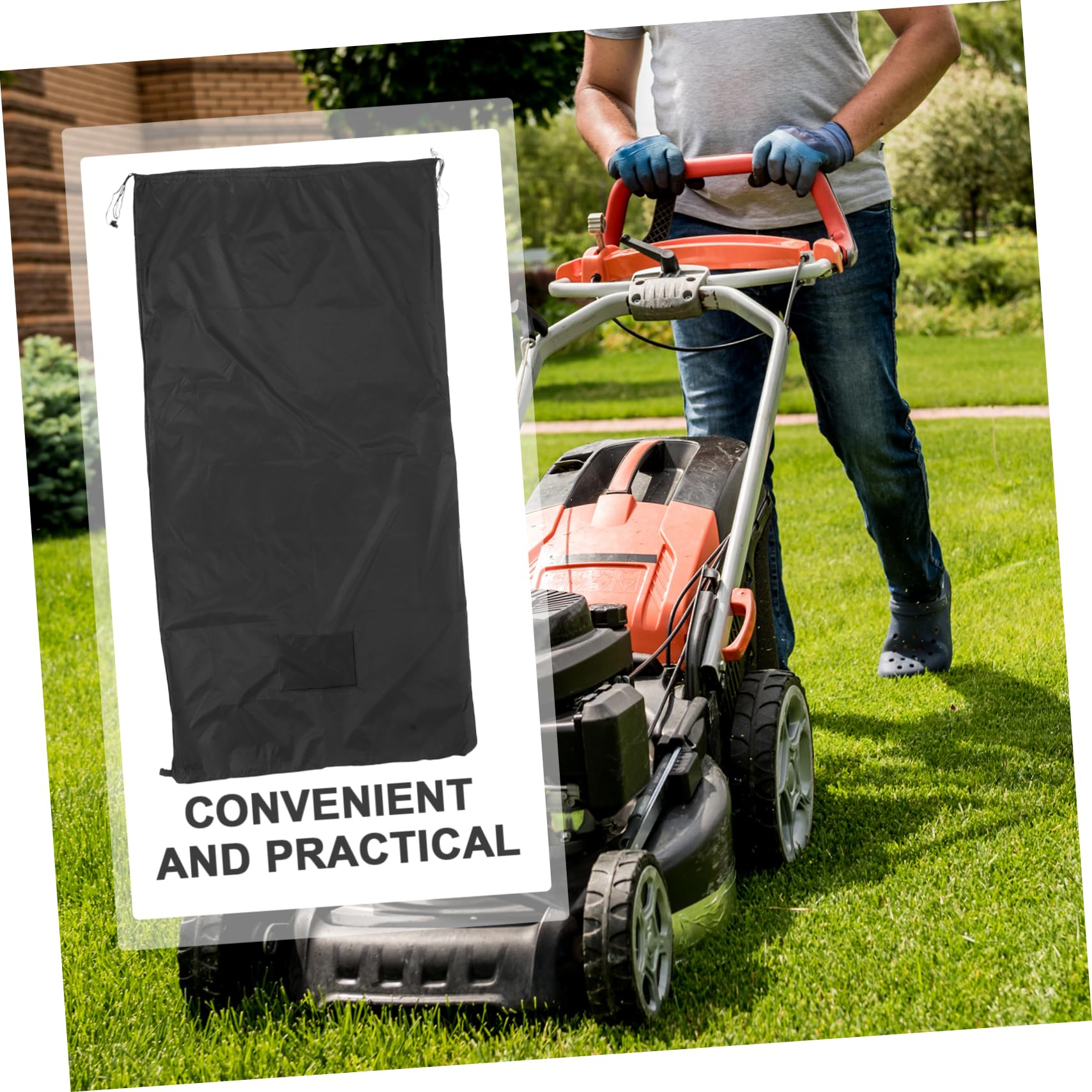 TOYANDONA Bolsa De Recolección Para Tractor De Césped Contenedor Reutilizable De Oxford Compatible Cortacéspedes Para Jardines y Limpieza De Patios