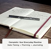 Vista 3 de Uniball Deluxe, bolígrafos negros de punta redonda de 0.020 in, paquete de 3