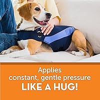 Vista 2 de ThunderShirt para Perros, XS Pequeña, Polo Azul - Chaleco Calmante para Alivio de la Ansiedad Canina