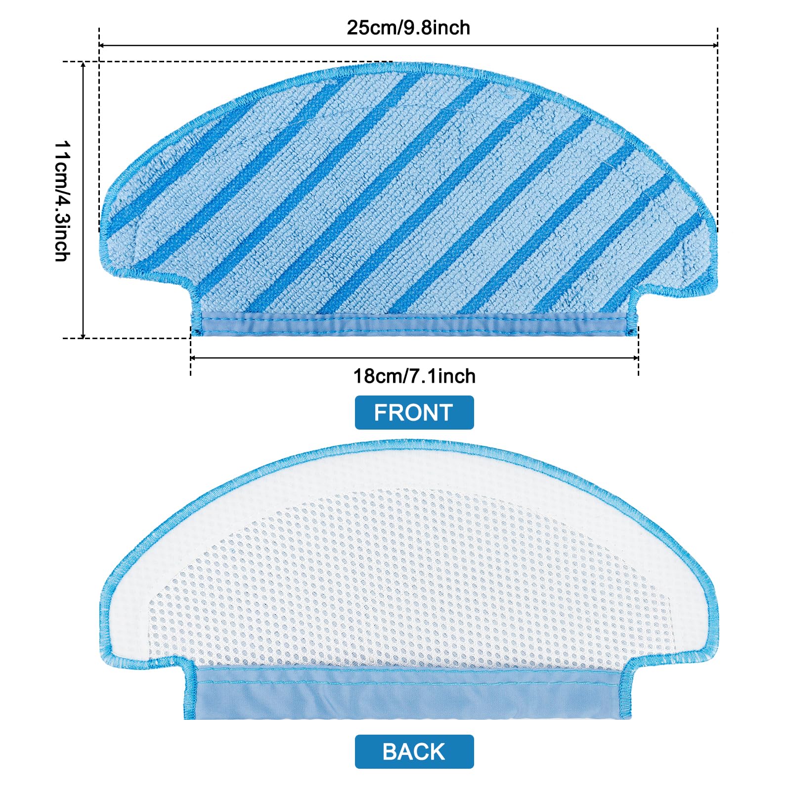 Amazon.com: Ecovacs Deebot Washable Cloth Mop Pads for Ozmo T8
