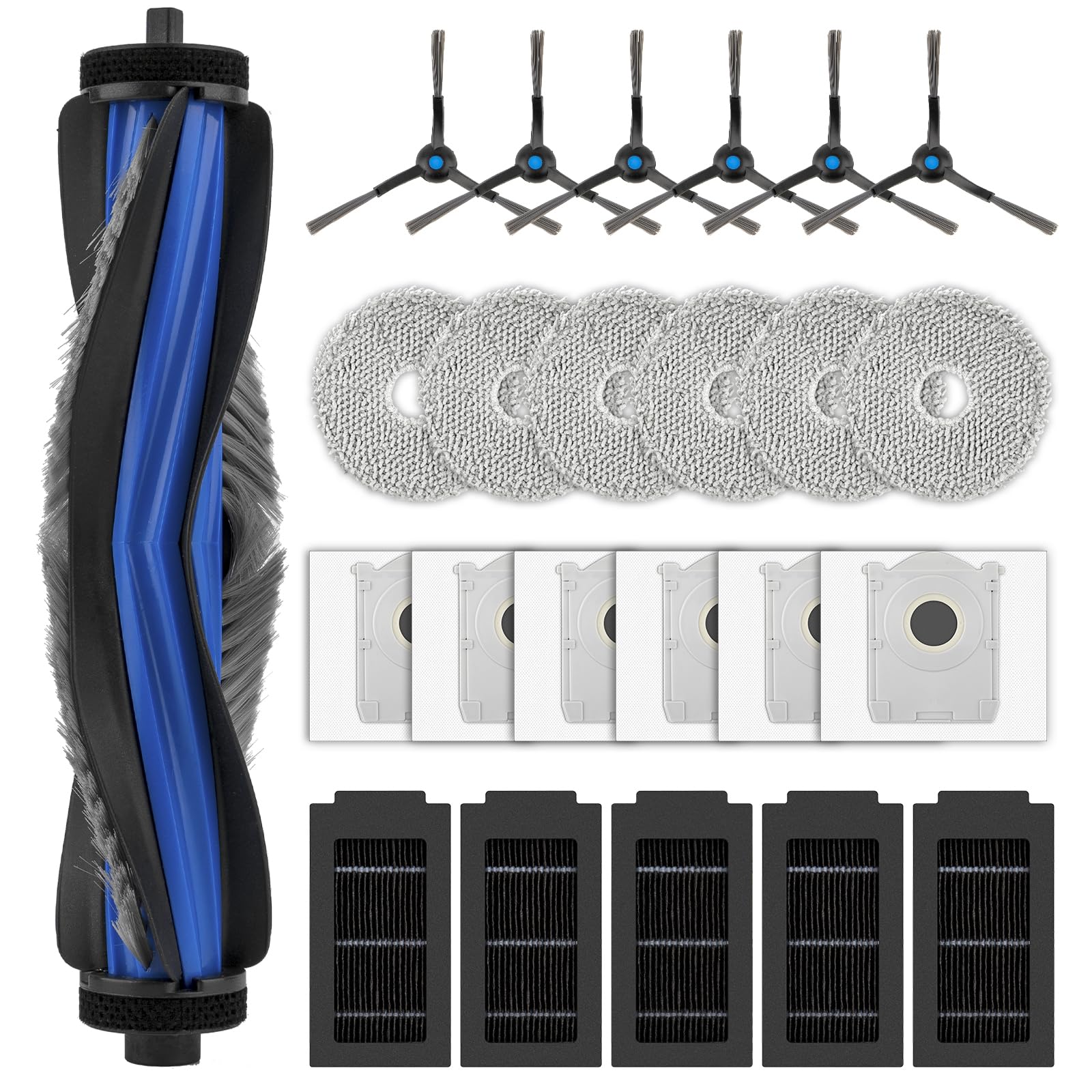 Fixbetter Kit d'accessoires pour Ecovacs Deebot T50 Max Pro Omni/T50 Max Pro Omni Gen2 aspirateur robot