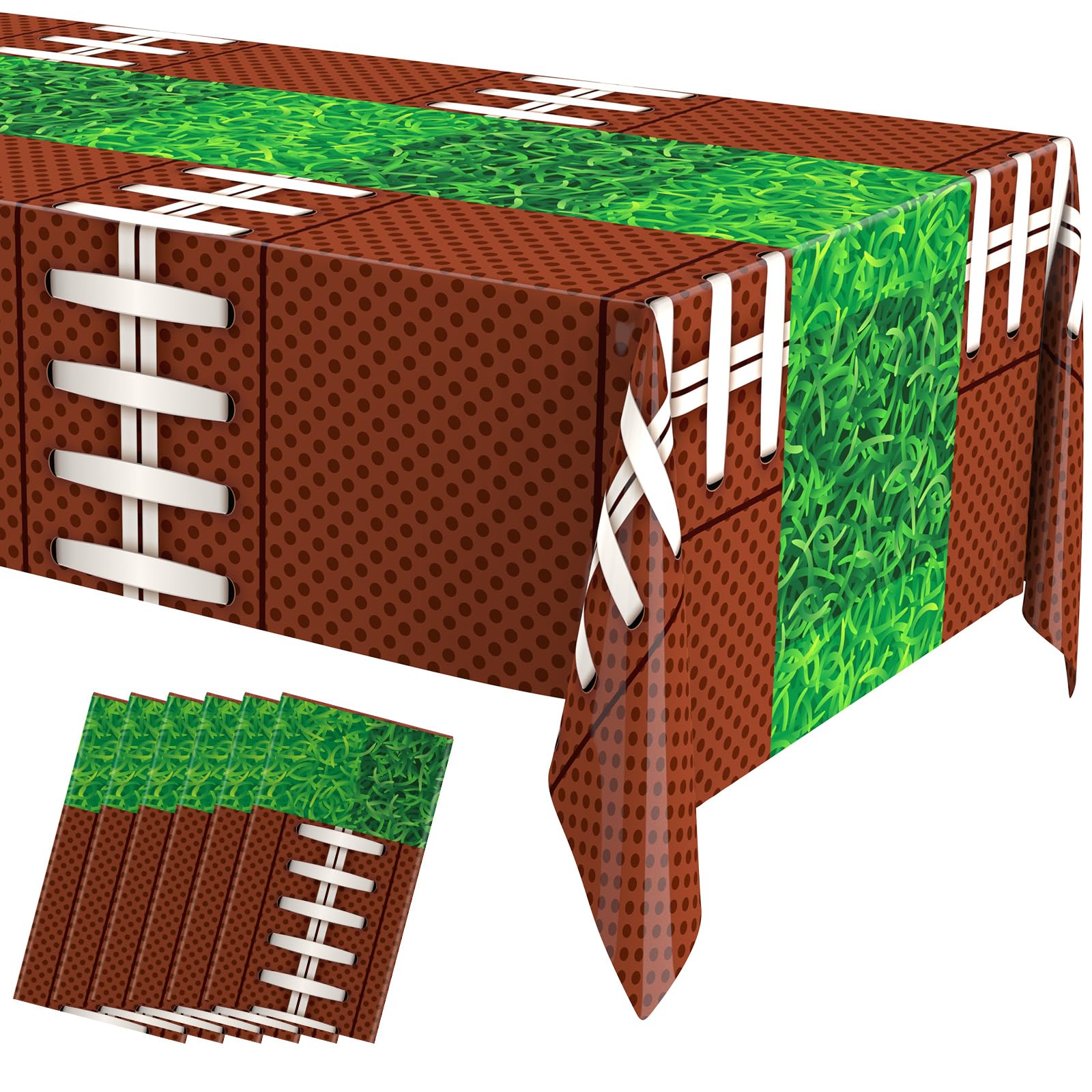 Nappe football anniversaire pour table rectangulaire de fête