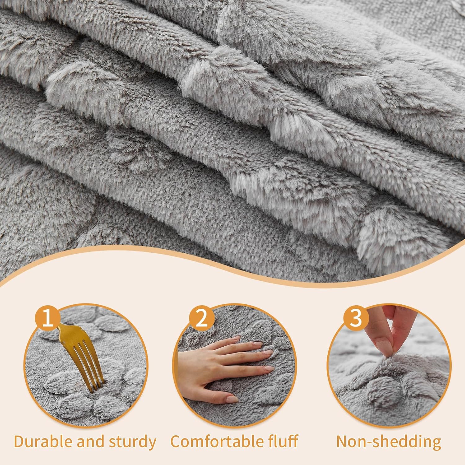 Faux Fur Couch Cover for Dogs Washable,Fuzzy Pet Couch Covers for Sofa,L Shaped Sofa Cover,Thick Soft Cover Non-Slip Couch Cover Furniture Protector Pet Friendly (Grey, 71 * 150)