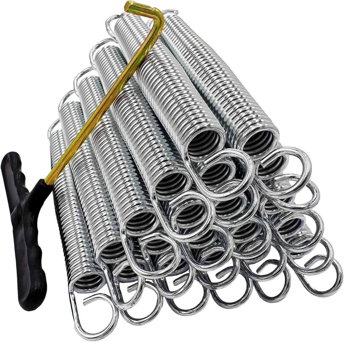 ZhenT Skywalker, JumpKing, Upperbounce, Skybound Trampoline Springs Stainless Steel Replacement Parts Kit with Spring Tool - Weather-Resistant Accessories - 20 Pack