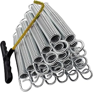 ZhenT Skywalker, JumpKing, Upperbounce, Skybound Trampoline Springs Stainless Steel Replacement Parts Kit with Spring Tool - Weather-Resistant Accessories - 20 Pack