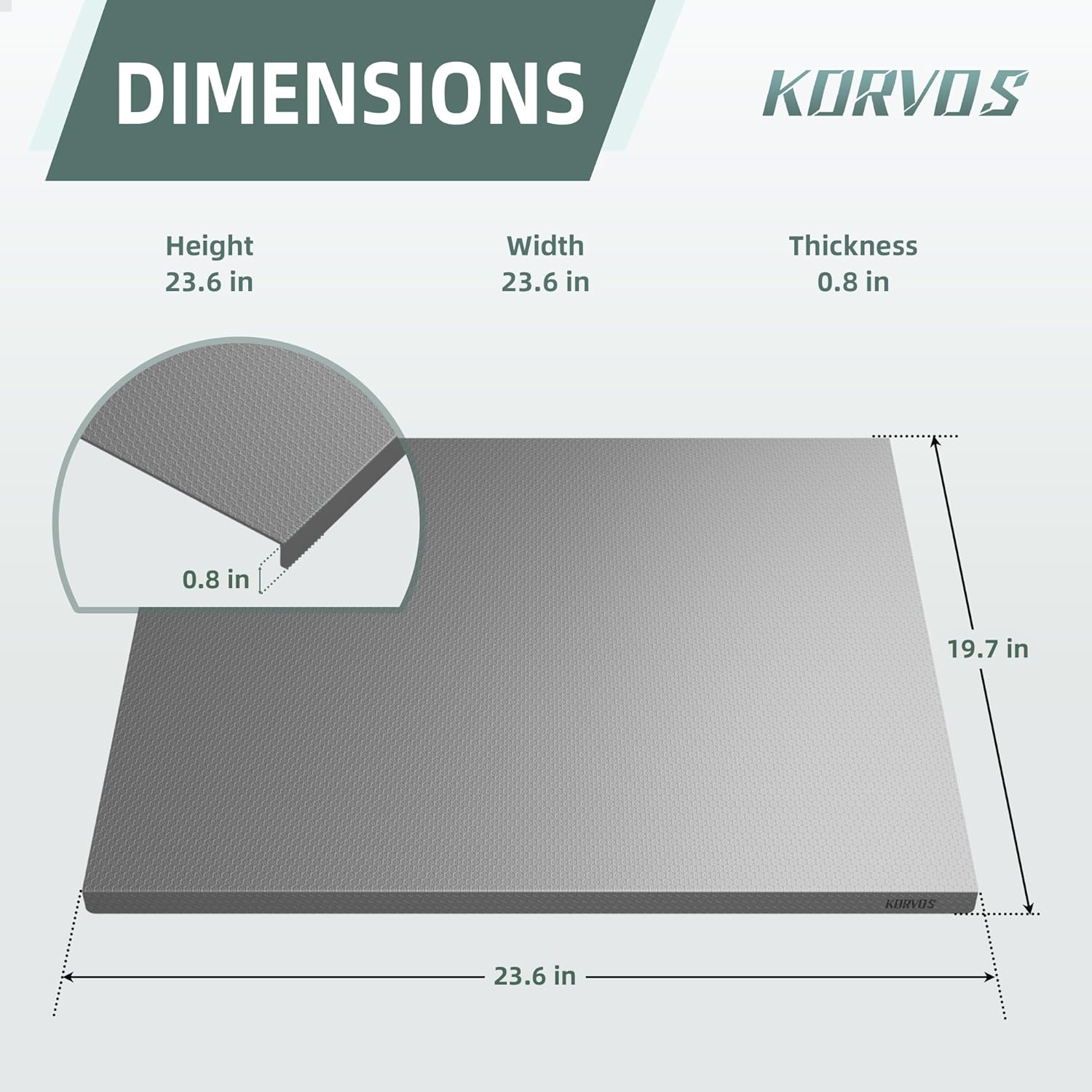 KORVOS 304 Stainless Steel Cutting Board, Large Size 23.62"x19.68" Heavy Duty Cutting Boards, Low Noise Chopping Board, Anti-Scratch Surface for Meat, Vegetables&Baking, Honeycomb Pattern - Image 8
