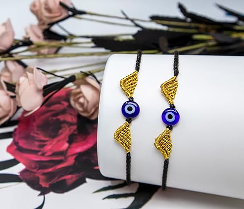 Miniatura 2 de MANYC - Pulseras de mal de ojo hechas a mano con amuleto de cuerda ajustable para mujeres, hombres, adolescentes, niños y niñas