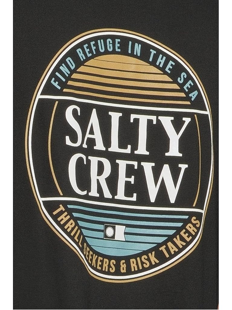 Black Salty Crew Simple Fade Short Sleeve Tee