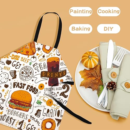 Miniatura 2 de Delantal de cocina para niños, para pintar, hornear, jardinería, regalo de bricolaje, delantal de chef para niños y niñas, delantales artísticos de