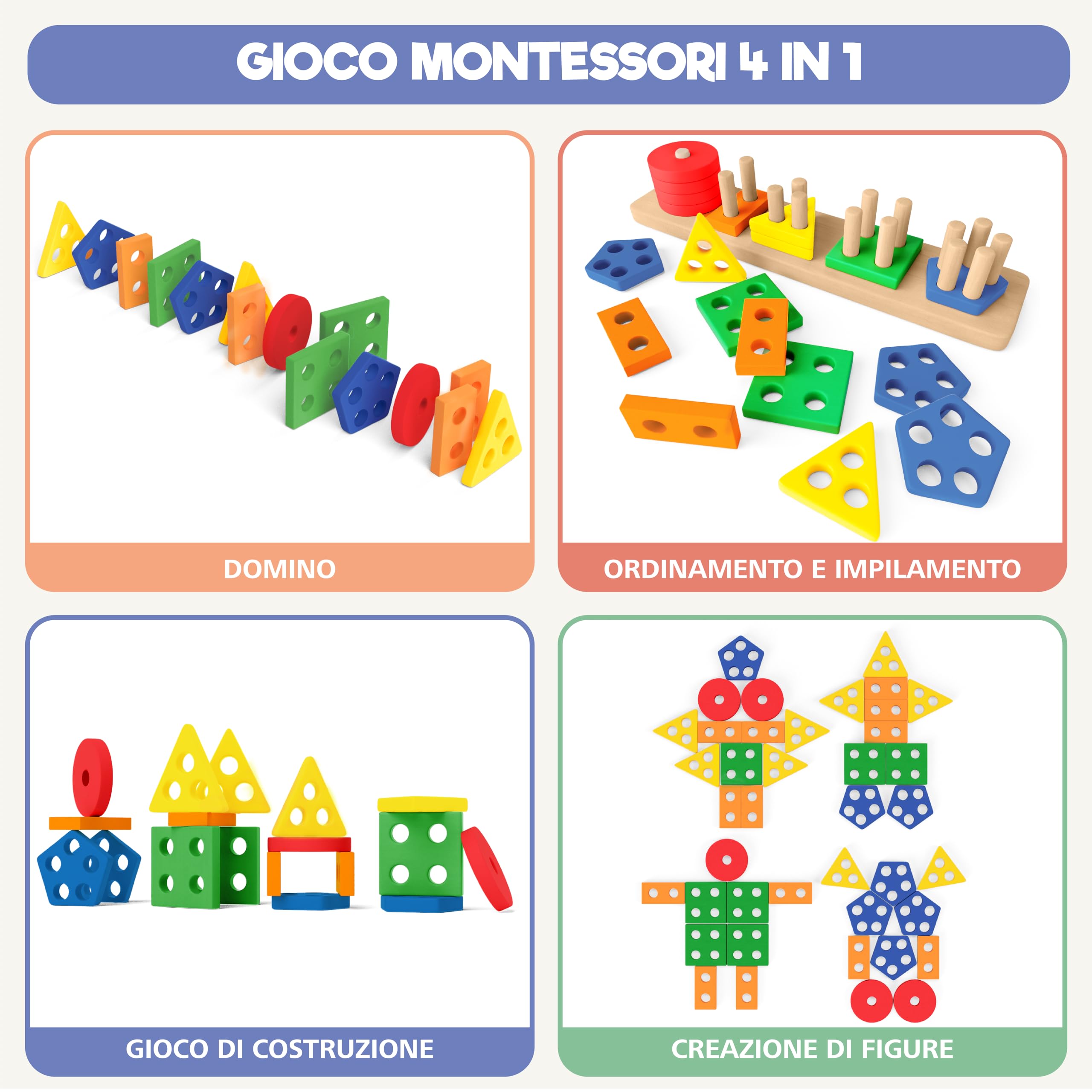 Sweety Fox Giochi Montessori 2 Anni - Giochi di Attività e Sviluppo 1 2 3 Anni - Giochi Bambini 2 Anni