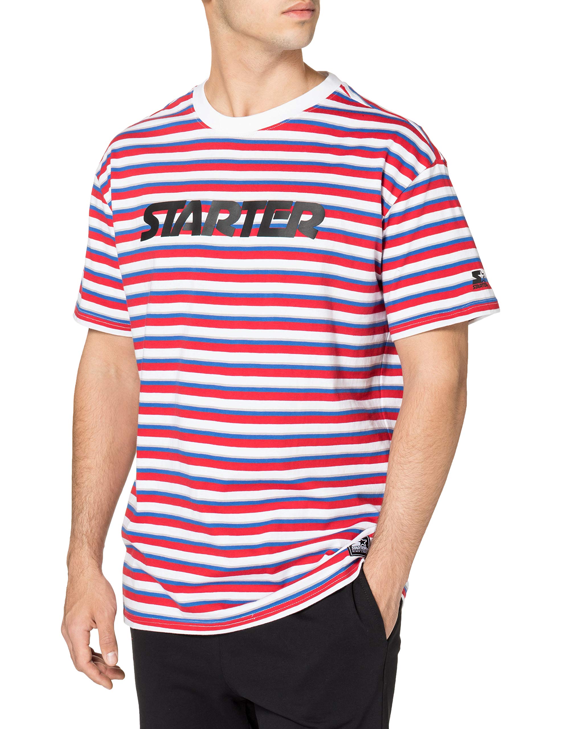 STARTER BLACK LABELMen's Starter Stripe Jersey T-shirt T-Shirt