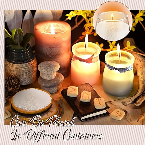 Miniatura 5 de Dansib Juego de velas perladas que incluye cera perlada de 35.2 onzas de arena de cera con cuentas recargable, 100 mechas de vela preenceradas de 6