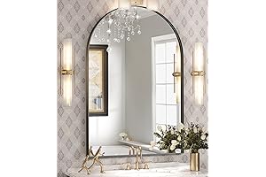 40” x 30” Arched Wall Mounted Mirror, Statement Decor for a Touch of Elegance