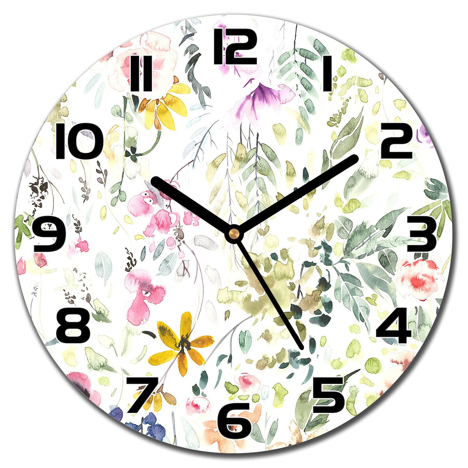Horloge murale en verre 30 cm : ne ratez plus l'heure dans votre cuisine moderne