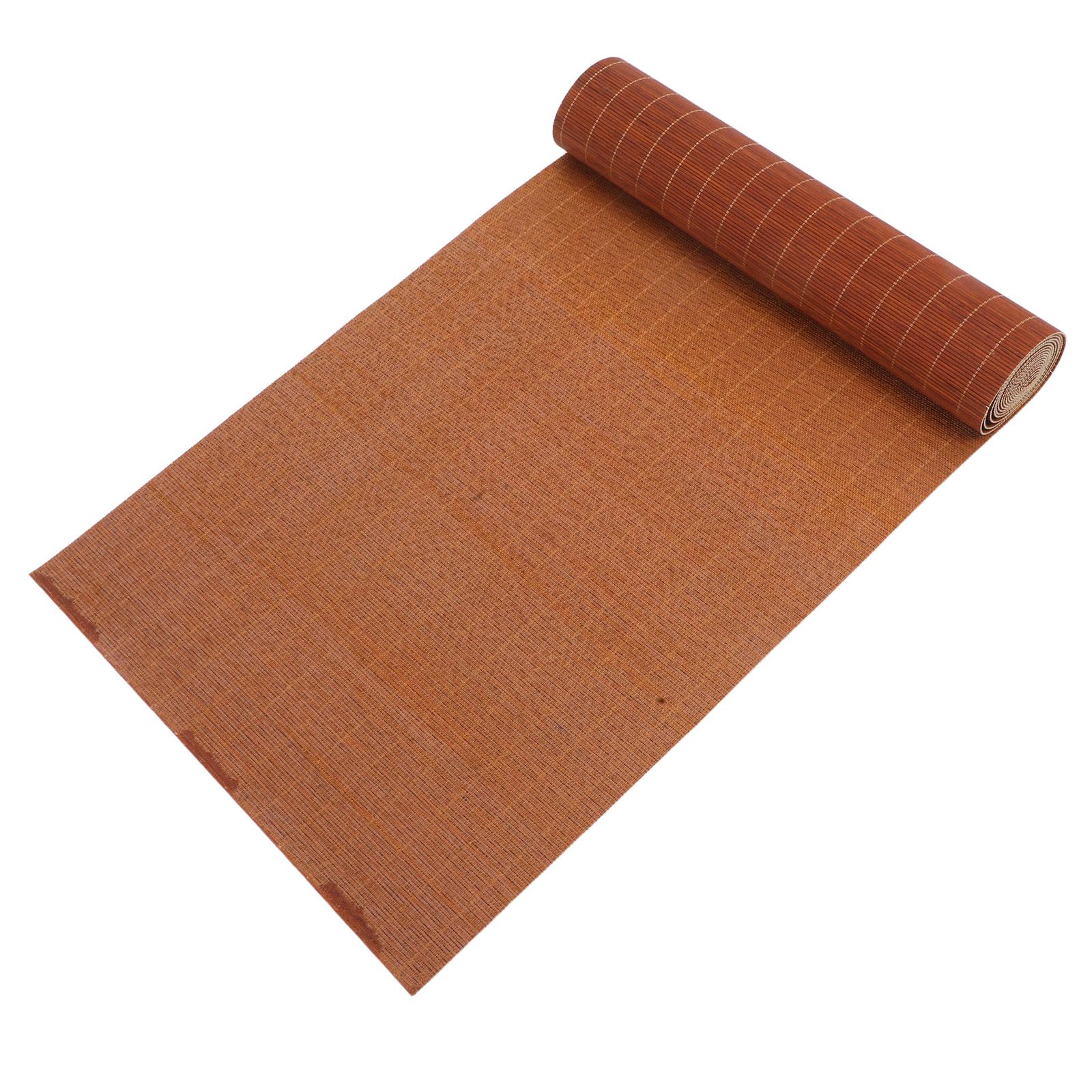 Chemin de table bambou résistant chaleur 2m x 30cm pour décoration table repas
