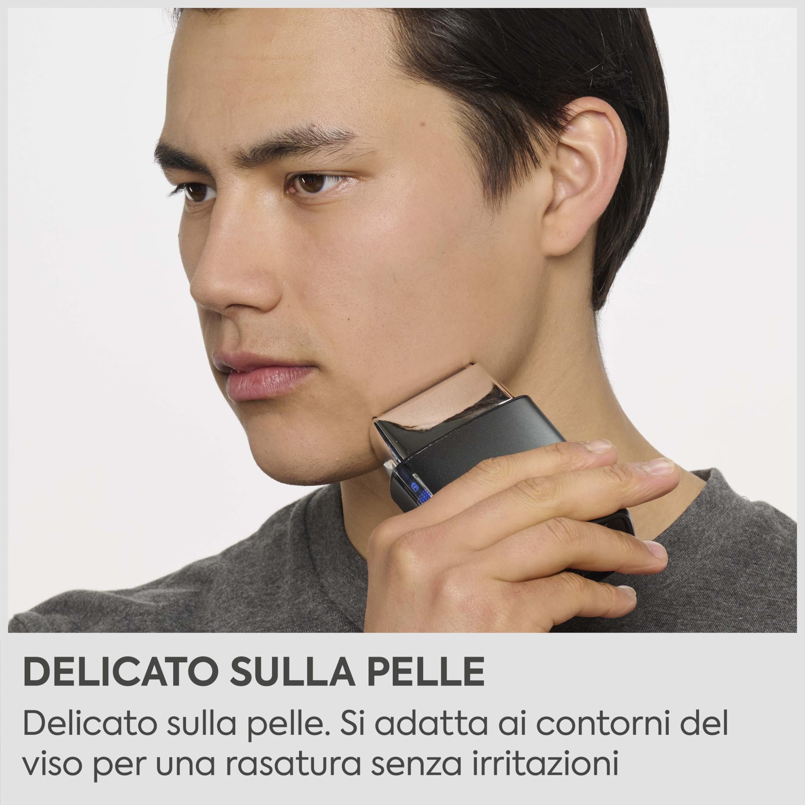 Rasoio BaByliss Super‑X a doppia lamina da uomo – Finitura ultra‑liscia, lamine in acciaio giapponese, cordless lithium‑ion, Wet & Dry IPX7, USB‑C, FS996DE