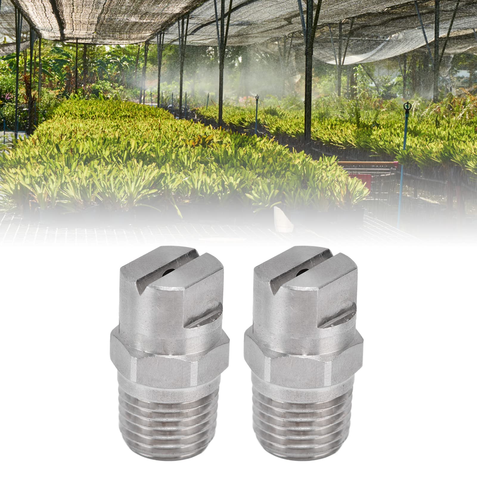 Buse de Pulvérisation à Jet Plat en Acier Inoxydable Filetage 1/4 Pouces Basse Pression for Applications Agricoles et Industrielles
