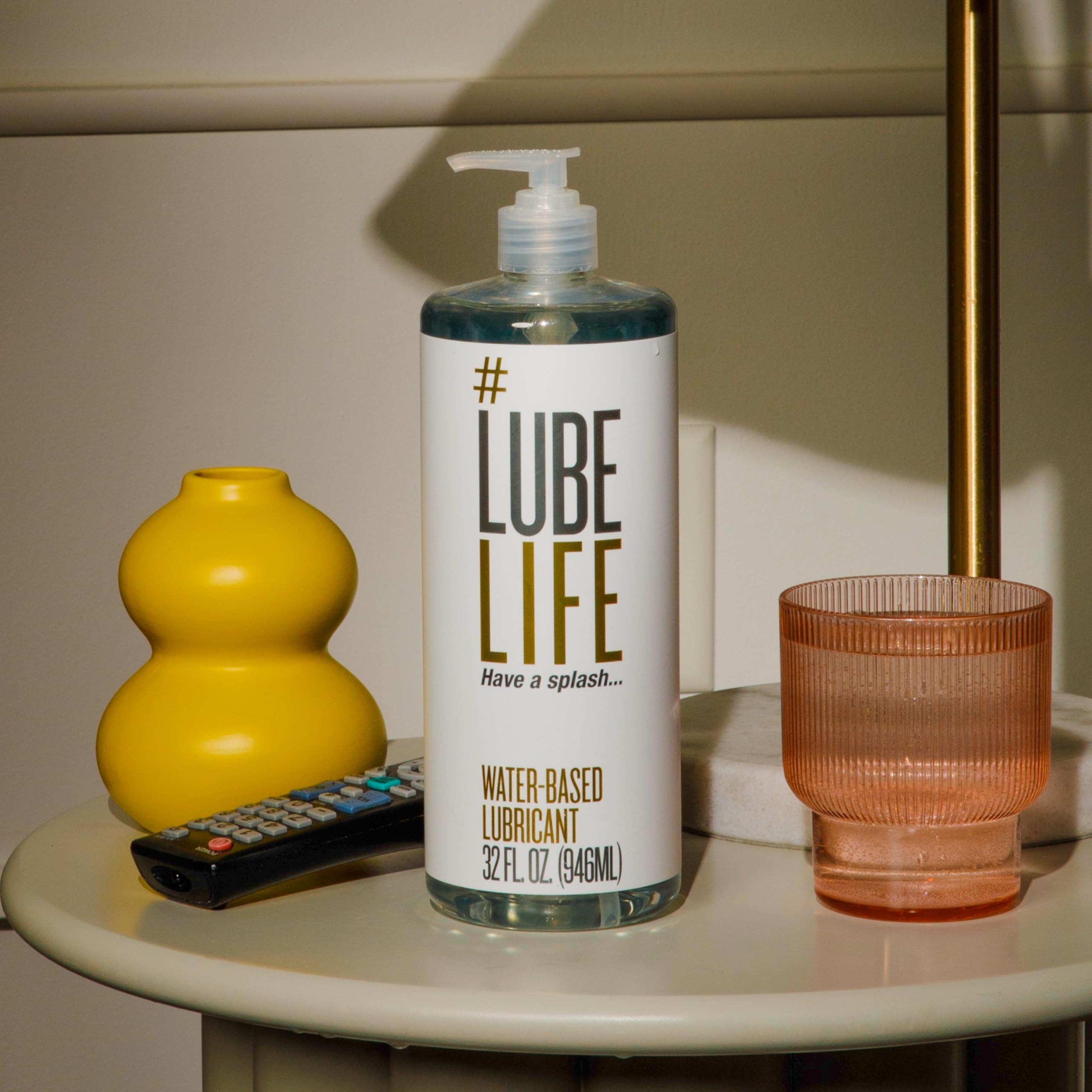 LubeLife Water-Based Lube – Personal Lubricant for Men, Women & Couples, Travel Size, Non-Staining, Easy Clean-Up, Toy-Safe, 8 Fl Oz: 32 Fl Oz (Pack of 1)