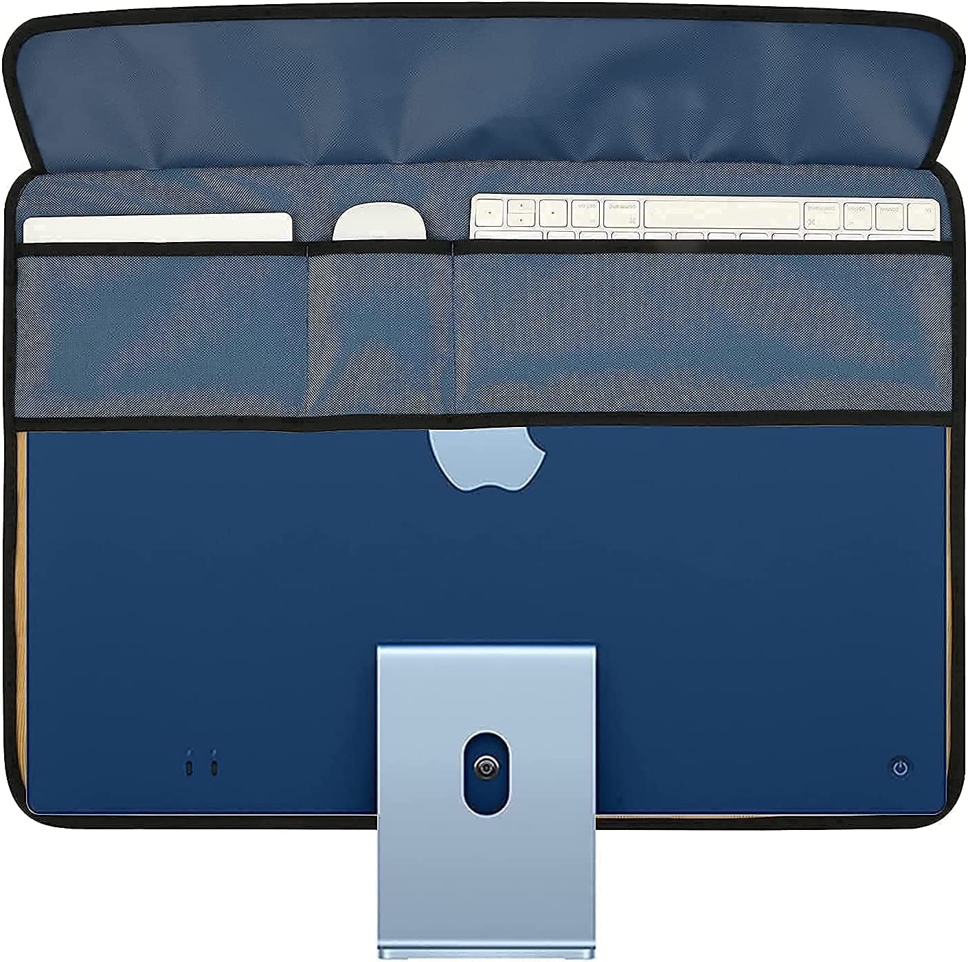 Monitor Dust Cover for iMac 24”, PU Leather Protective Screen Dust Cover Sleeve with Rear Pocket Compatible with iMac 24 inch (24inch, BLUE) (B0BRJS3LR3) Amazon Price History, Amazon Price Tracker