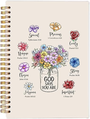 Miniatura 22 de Faith Can Move Mountains - Cuaderno cristiano - Regalos cristianos inspiradores para mujeres, cuadernos de diario bíblico para tomar notas, cuaderno