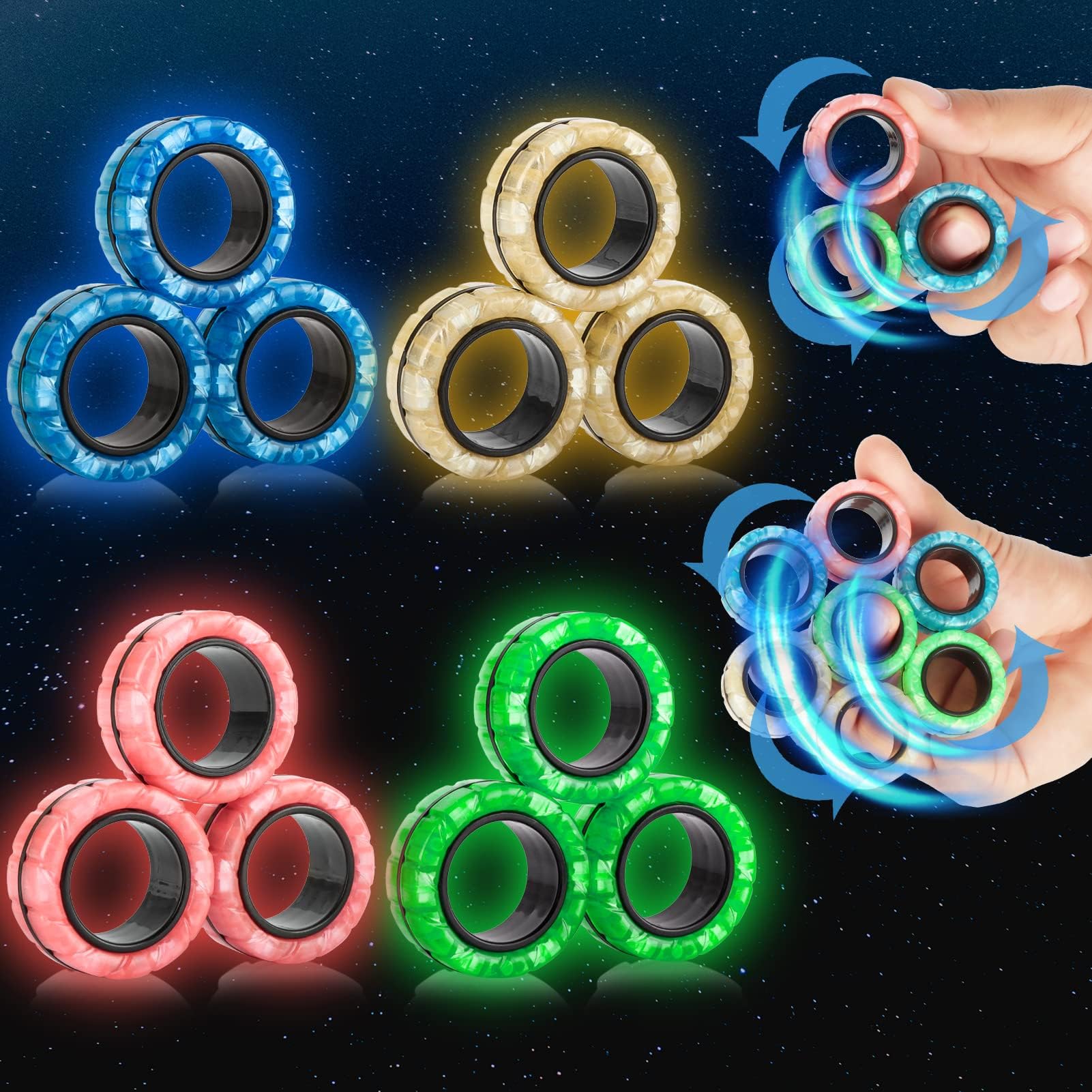 Funny Sensory Fidget Spinner Toys, Finger Hand Spinning Toy, Spinning ...