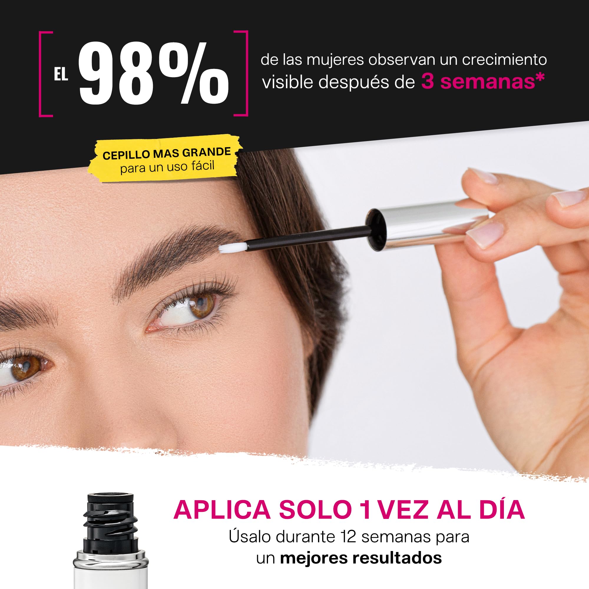 BROWCOCA!NE® suero para cejas para un crecimiento rápido y cejas pobladas | potenciador vegano de cejas de Svenja Walberg