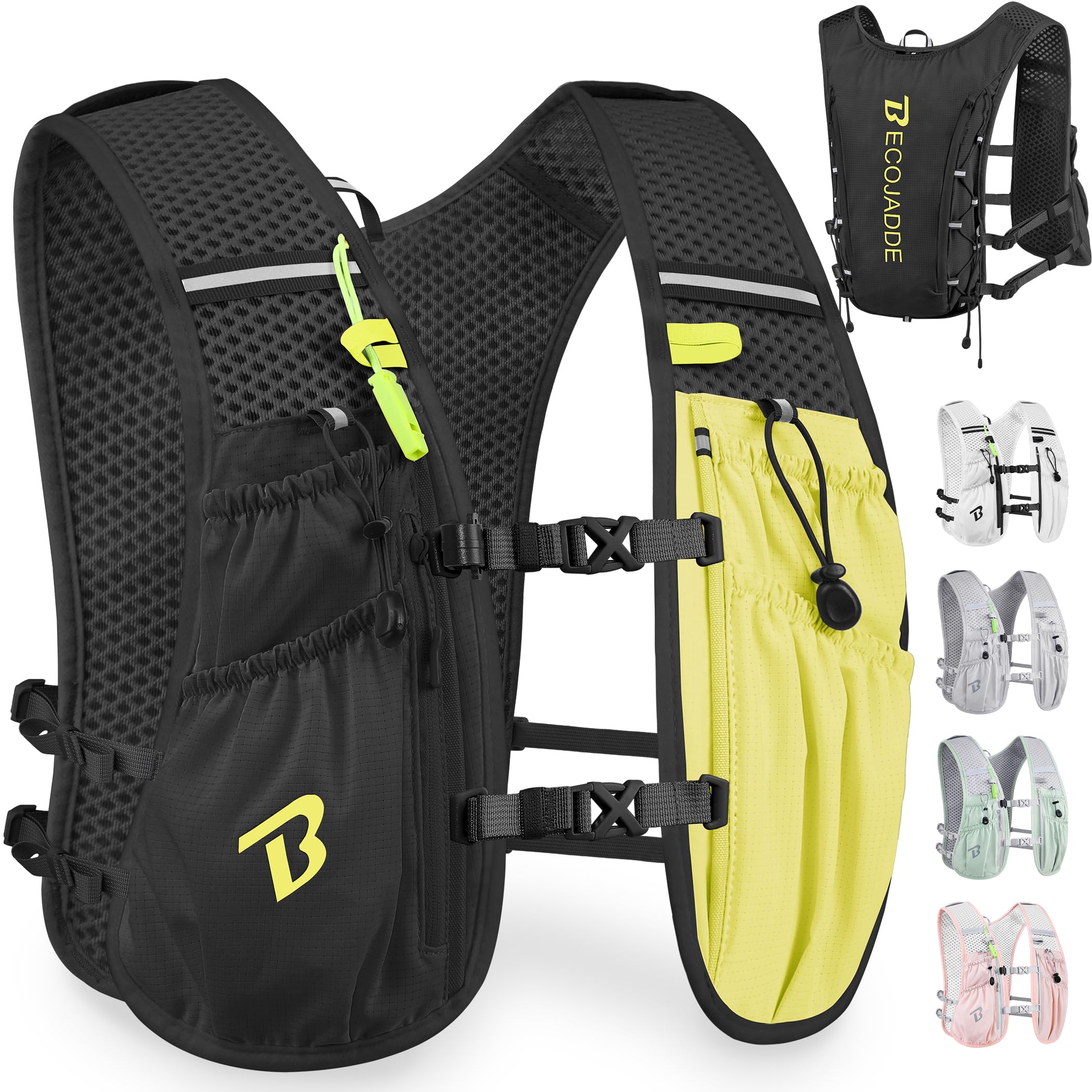 BECOJADDE Running Vest Hydration Backpack