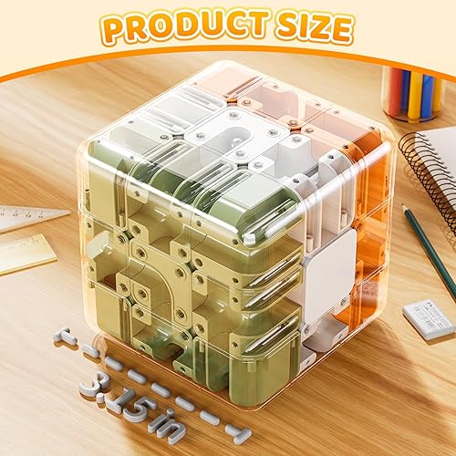 Miniatura 6 de Rompecabezas de cubo 3D para niños de 5-8, 8-12, juego de colores a juego, juguetes sensoriales educativos, regalo de cumpleaños para niños y